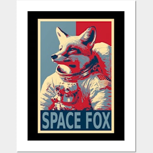 Space Fox Astronaut HOPE Posters and Art